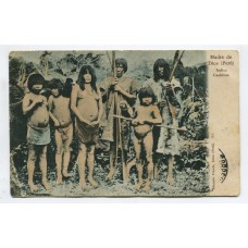 INDIOS CASHIVOS PERU RARA ANTIGUA TARJETA POSTAL